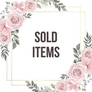 🛑 SOLD ITEMS